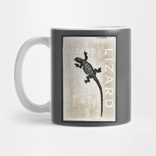 Sepia slate lizard Mug